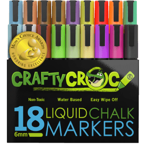Chalk Markers Neon and Earth Colors