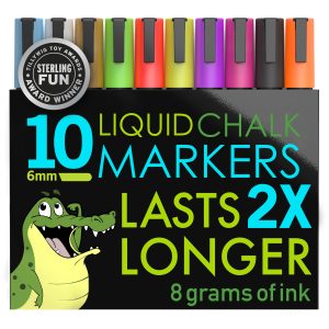 Chalk Markers, 10 Neon Colors