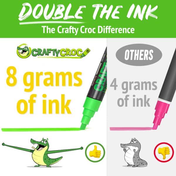 8 grams of ink