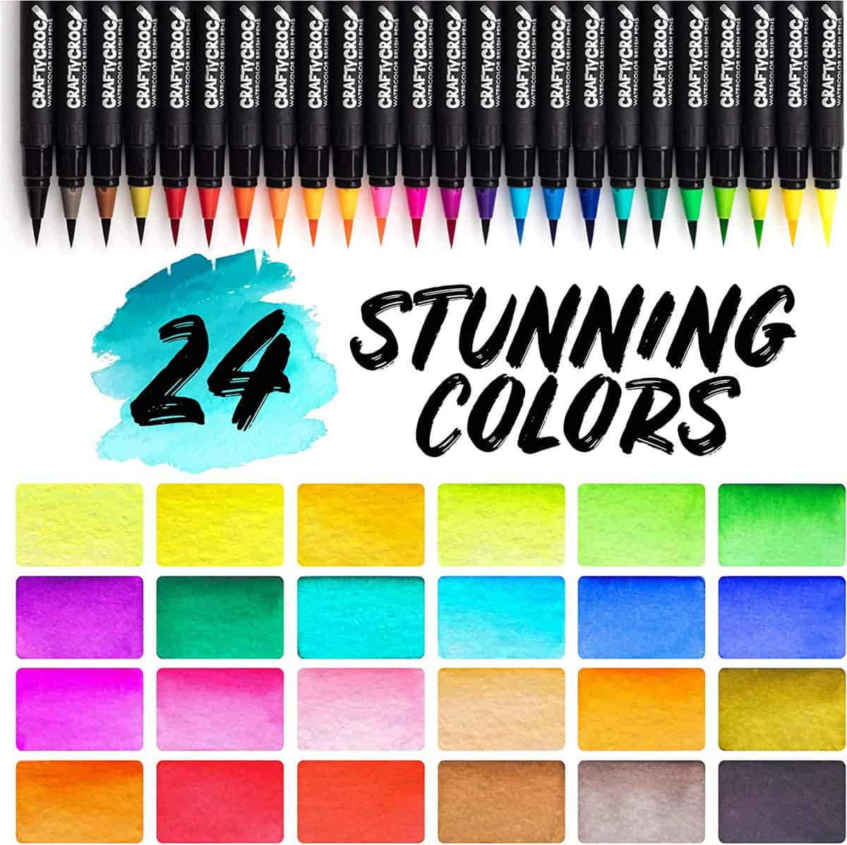 Watercolor Paint Brushes - Prevents Color Distortion - Flexible