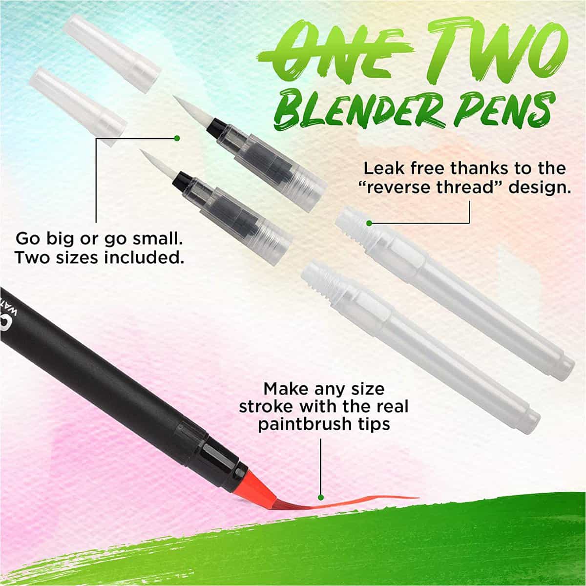 Watercolor Brush Pens - 24 Markers – Brite Crown
