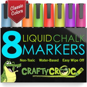 Chalk Markers, 8 Neon Colors