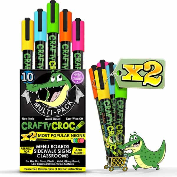 Chalk Markers, Double Neon Colors, Box