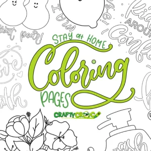 Stay At Home Coloring Pages